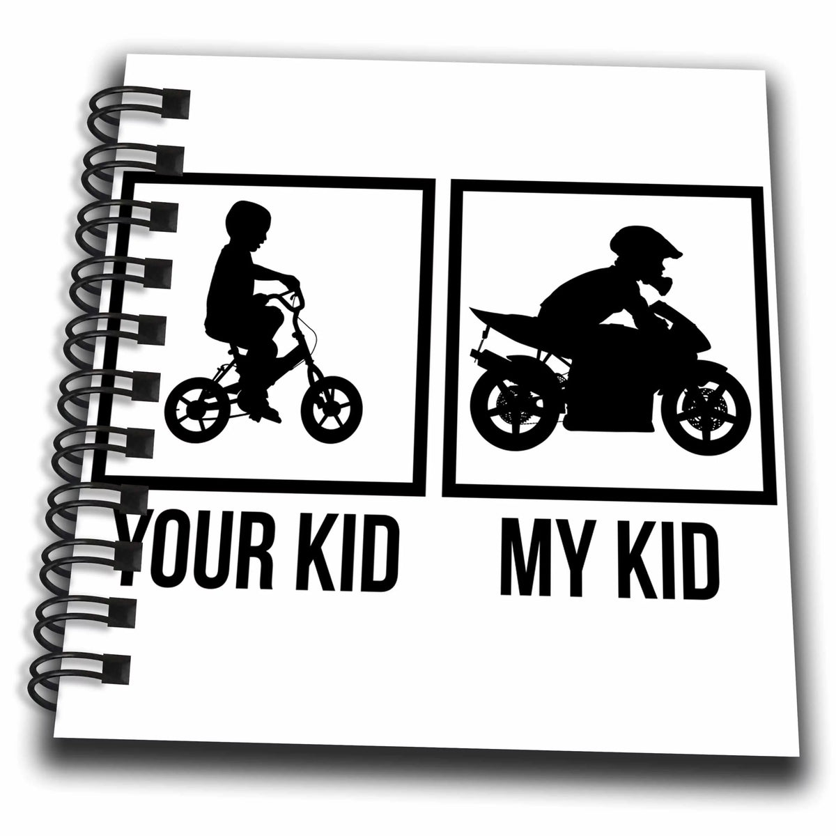 Motorcycle Bike Racing Helmet Mini Notepad 4 x 4 inch K432292