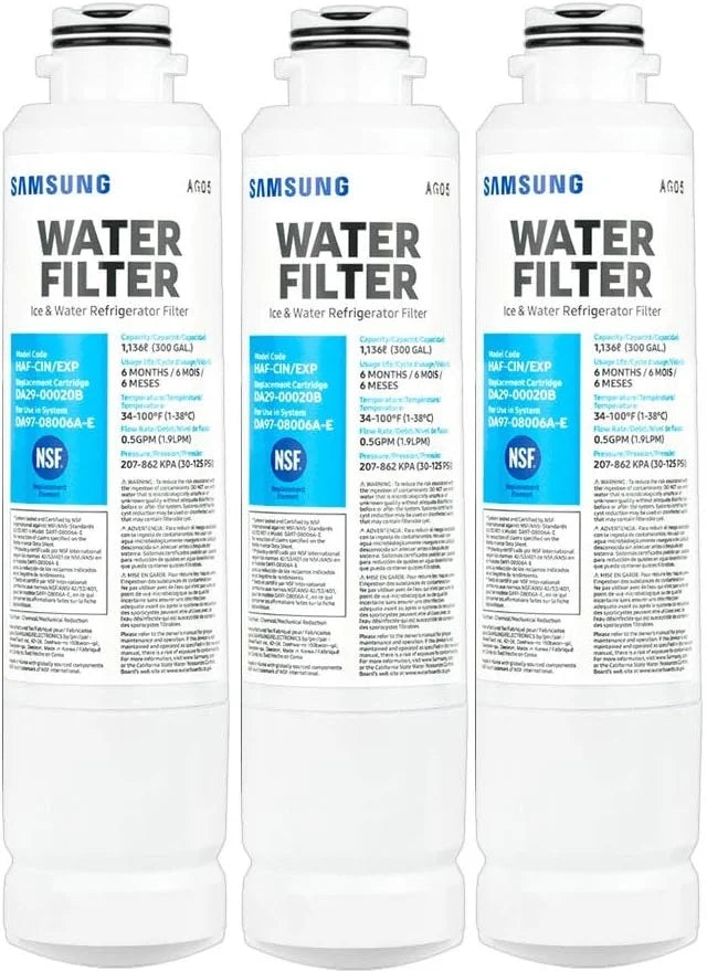 3 Pack Refrigerator Water Filter Y323