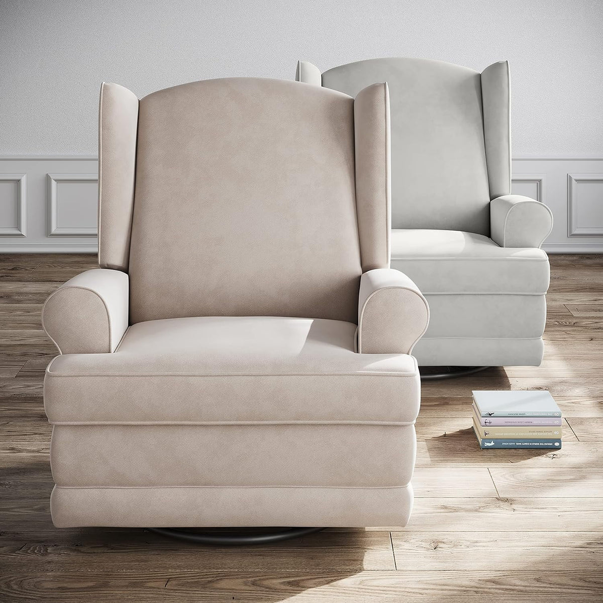 Wingback Nursery Glider with USB K556839