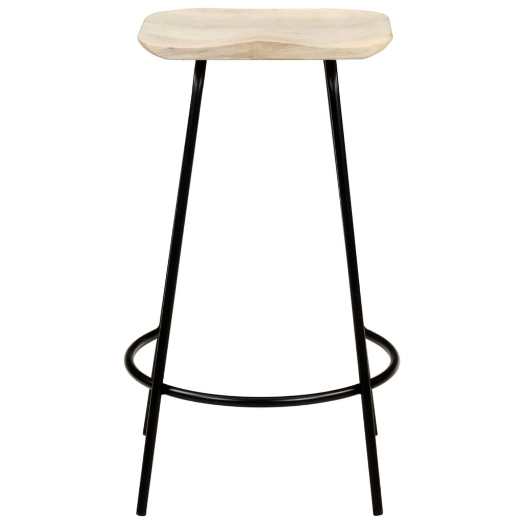 Solid Mango Wood Bar Stools 4 pcs D16451