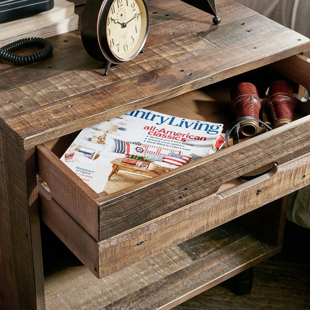 Solid Wood Nightstand Y47226