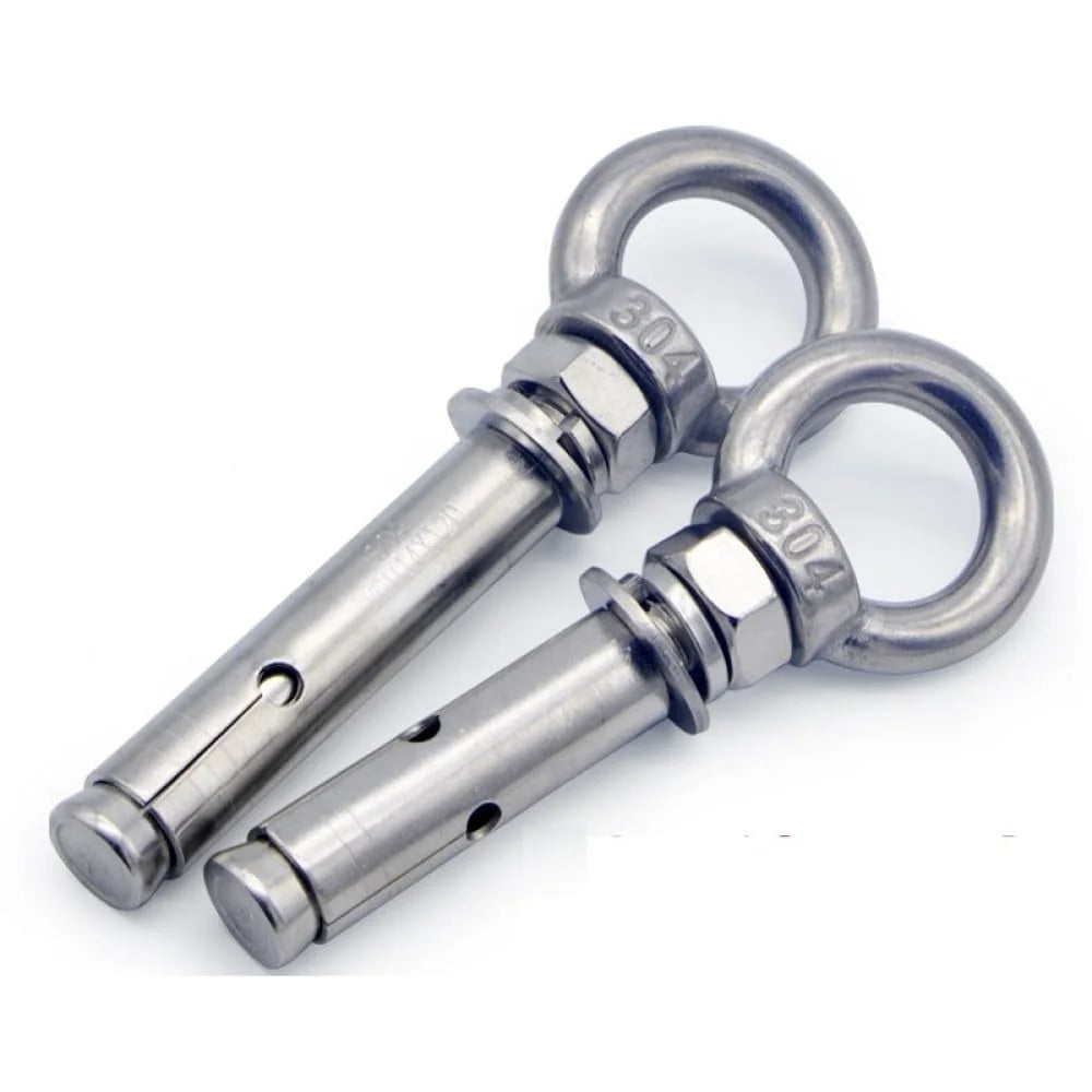 304 Stainless Steel Lifting Eye Bolt M10x90mm 2pcs E597027