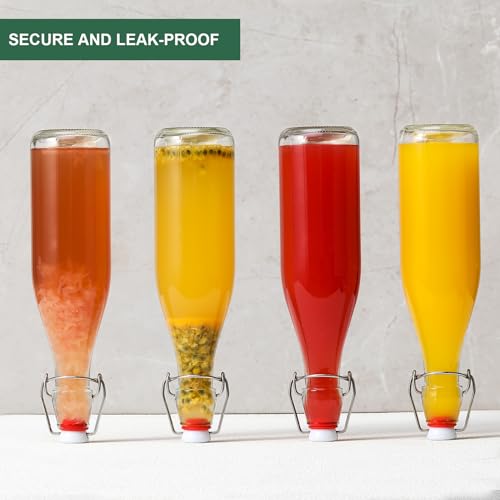 16 OZ Swing Top Glass Bottles, Set of 8 P6456
