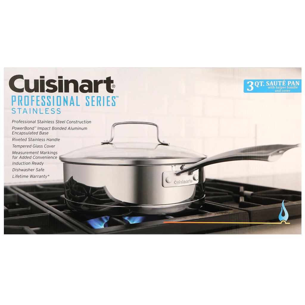 Stainless Steel 3 Qt. Sauté Pan with Cover Y662