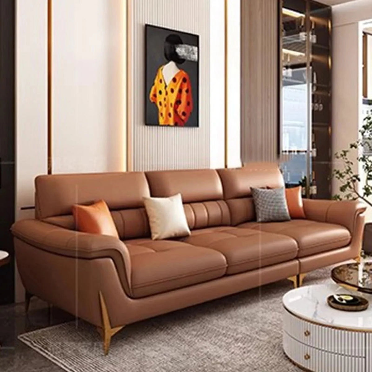 Genuine Leather Sofa O15731