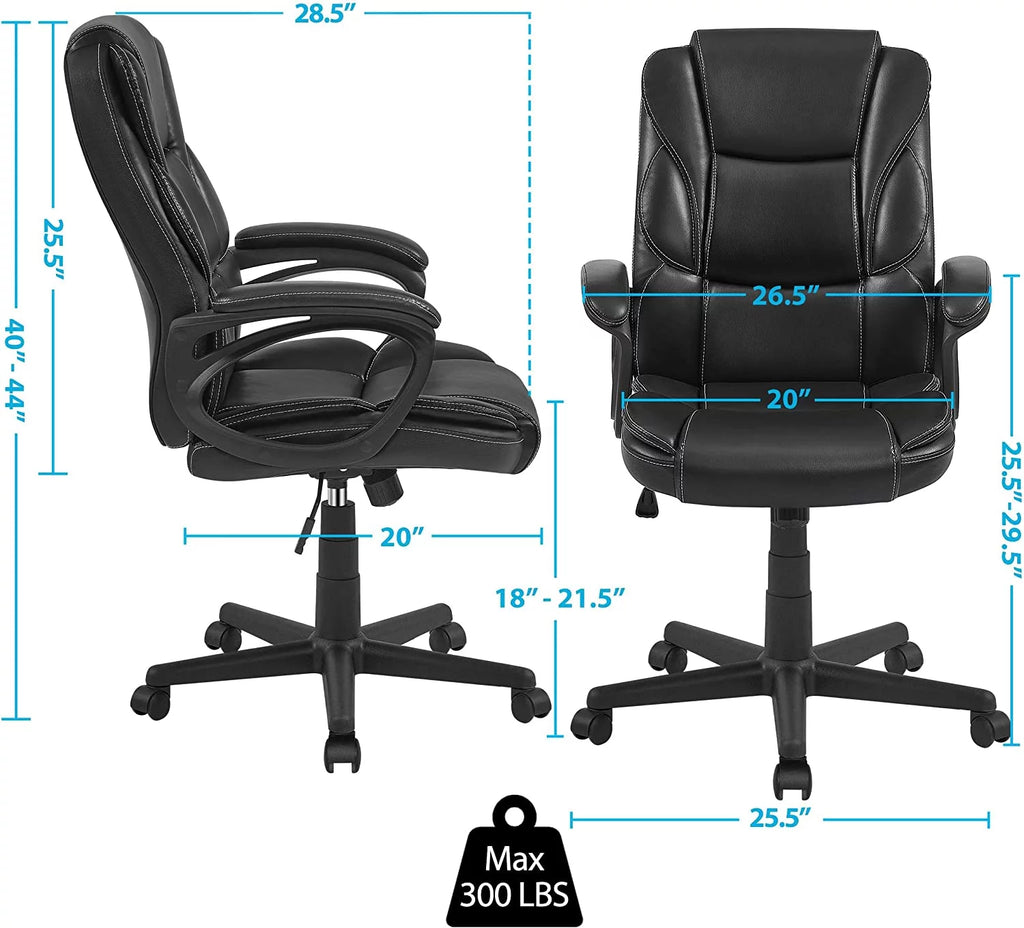 High Back Wide Seat PU Leather Office Chair O518691