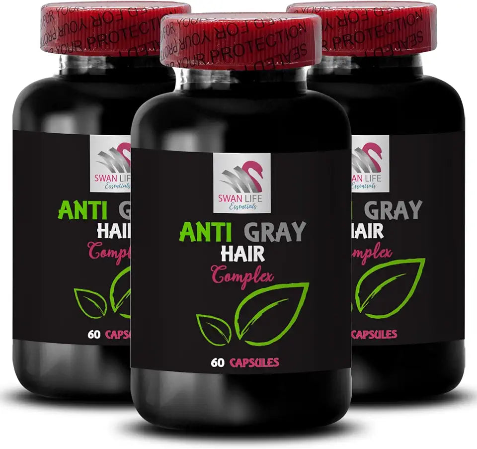 Anti Gray Hair Complex 3 Bottles 180 Capsules J42253