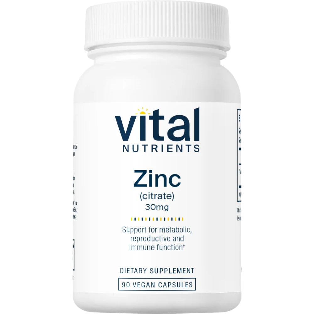 Zinc Citrate 30 mg 90 vcaps Q148