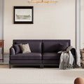 Grey Upholstered Loveseat Sofa with 2 Pillows P1469