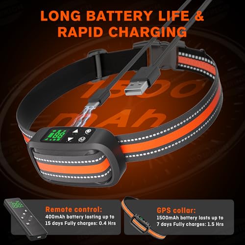 2 in 1 GPS Wireless Dog Fence and Training Collar N43387