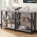 Light Grey Oak 47 Inch Console Table with Storage Y202862
