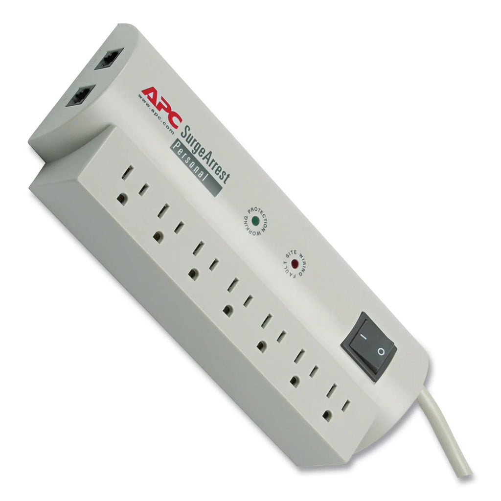 7 Outlets 6 ft Cord 240 Joules Surge Protector I4042