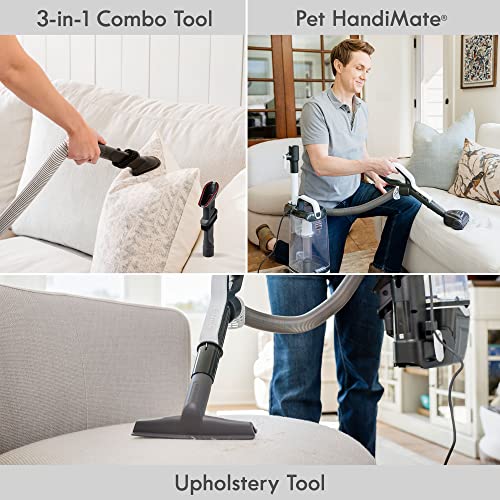 Bagless Upright Vacuum with 4 Height Adjustment, Blue W43348