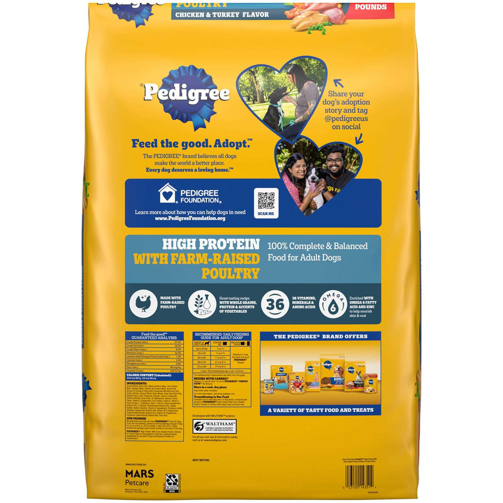 High Protein Adult Dry Dog Food Chicken and Turkey U319948