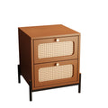 Rattan Wood Drawer Storage Cabinet H461