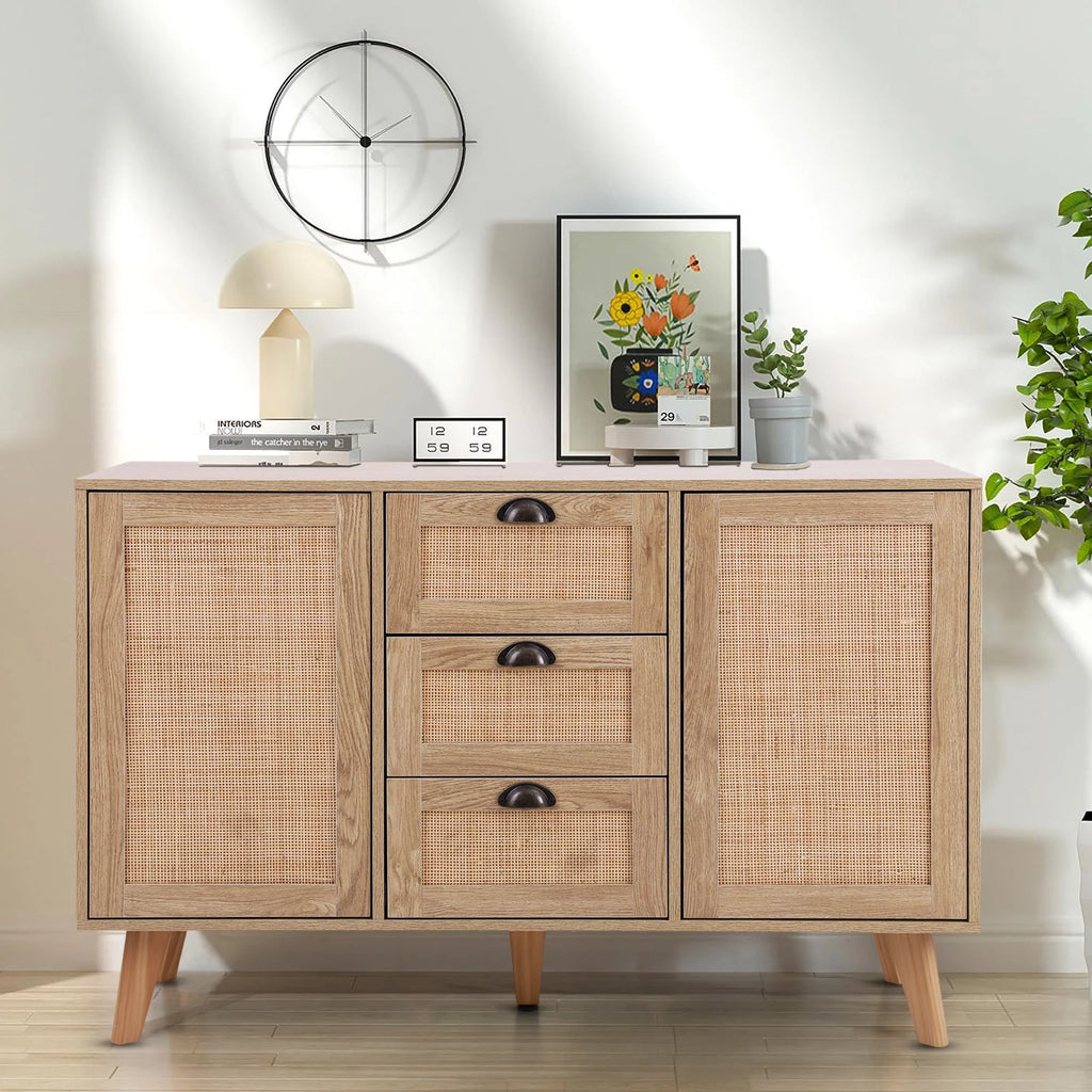 Farmhouse Buffet Sideboard with 3 Drawers and 2 Doors E8393