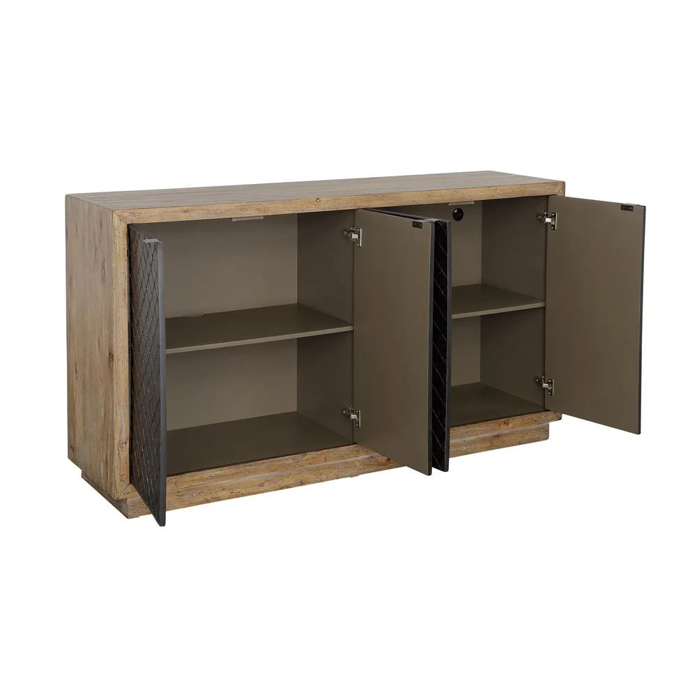 4-Door Wood Credenza V3871