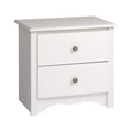 White 2 Drawer Nightstand C175238