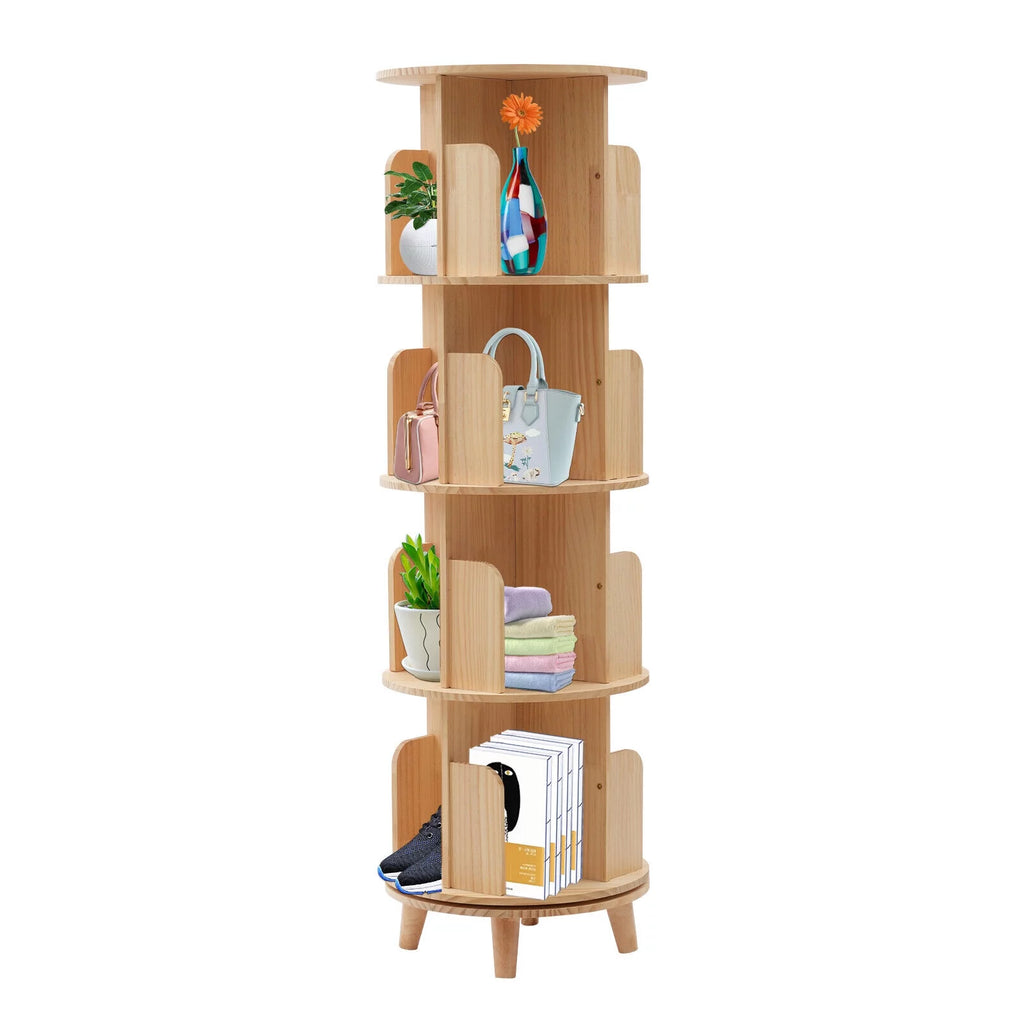 4-Tiers Rotating Bookshelf N57563
