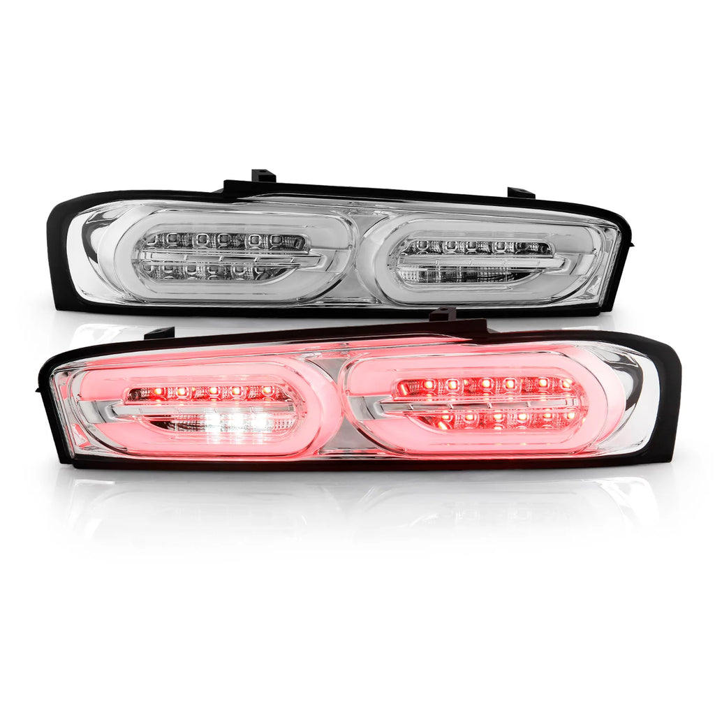 Chrome LED Tail Lights Brake Lamp Pair H77161