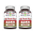 Red Yeast Rice 1200mg Capsules Supplement, 120 Count, 2 Pack I5875