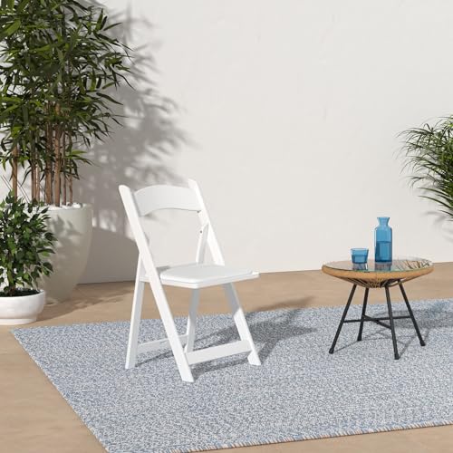 White Resin Folding Chairs 4 Pack B11655