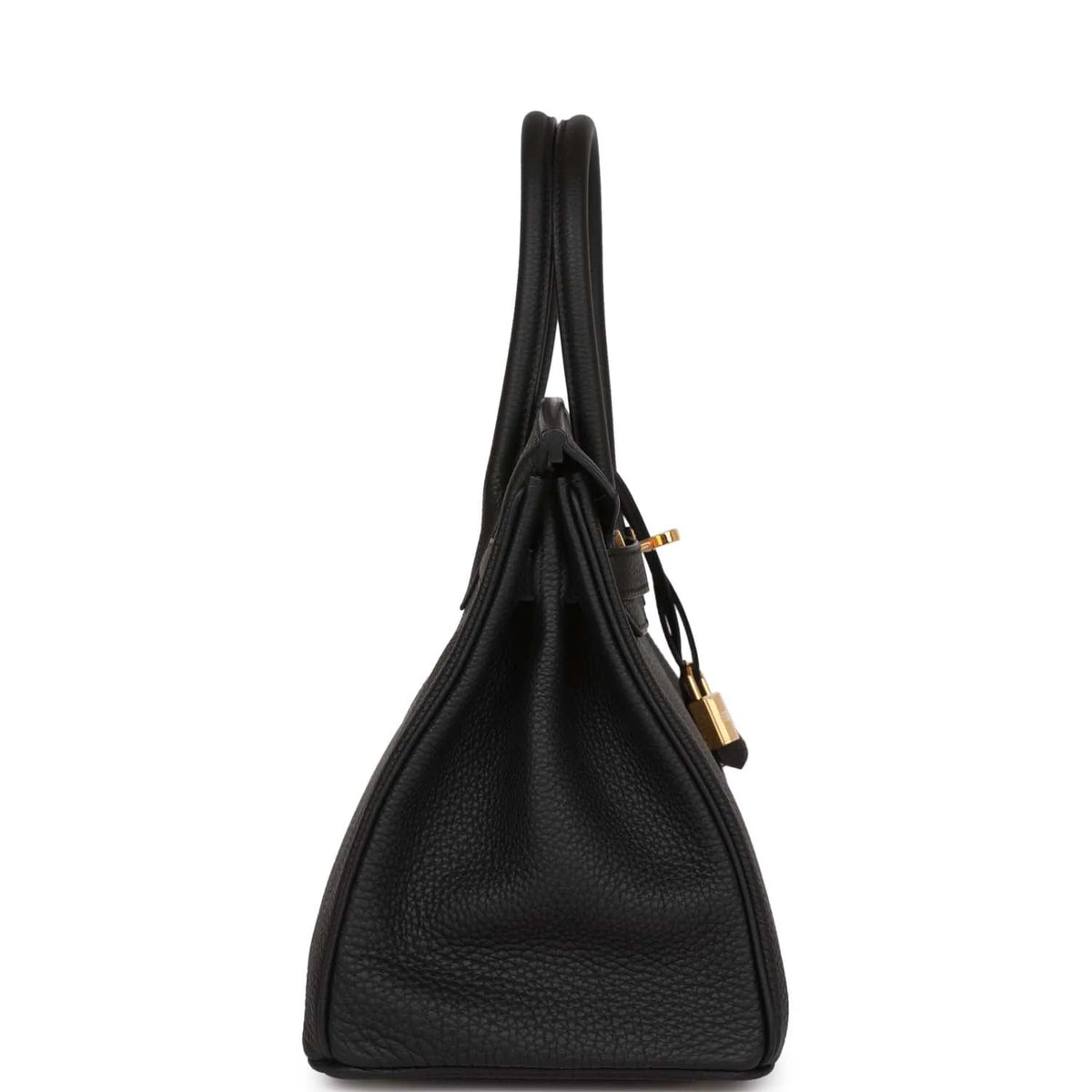 Black Leather Handbag H5279