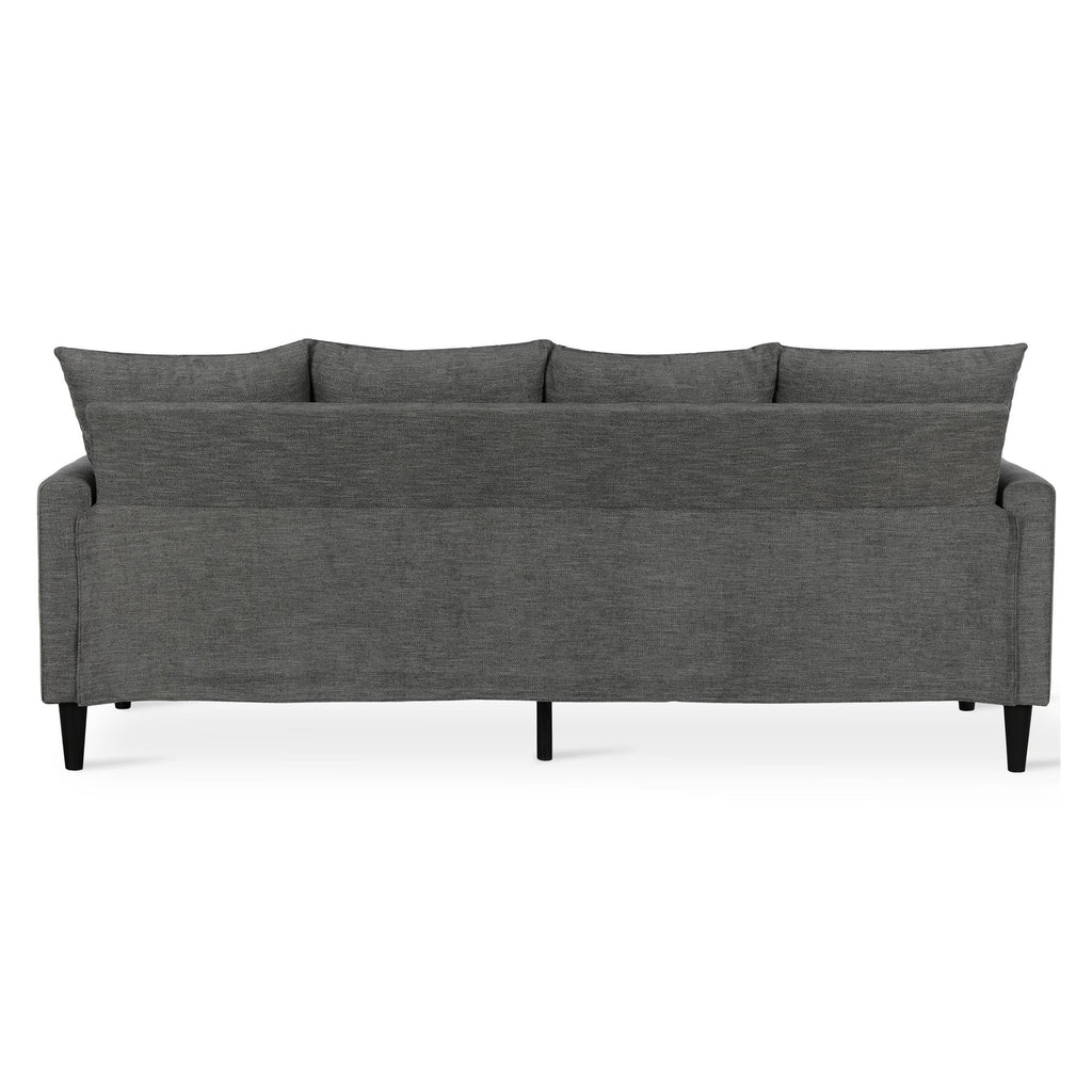 Gray Reversible Sectional with Pillows A6444