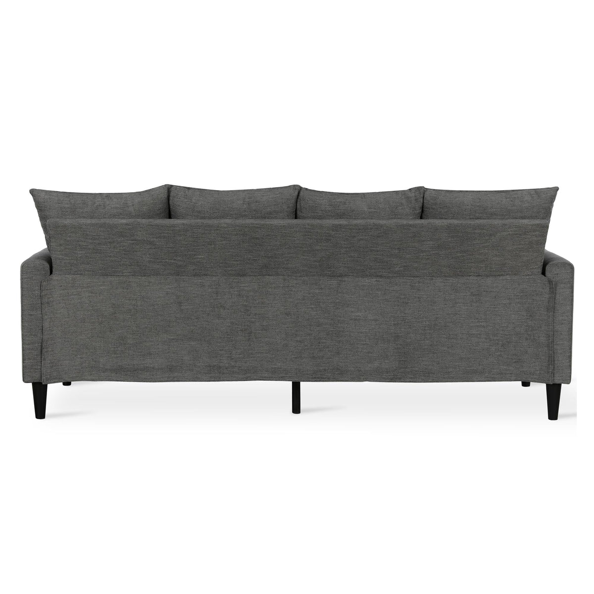 Gray Reversible Sectional with Pillows A6444