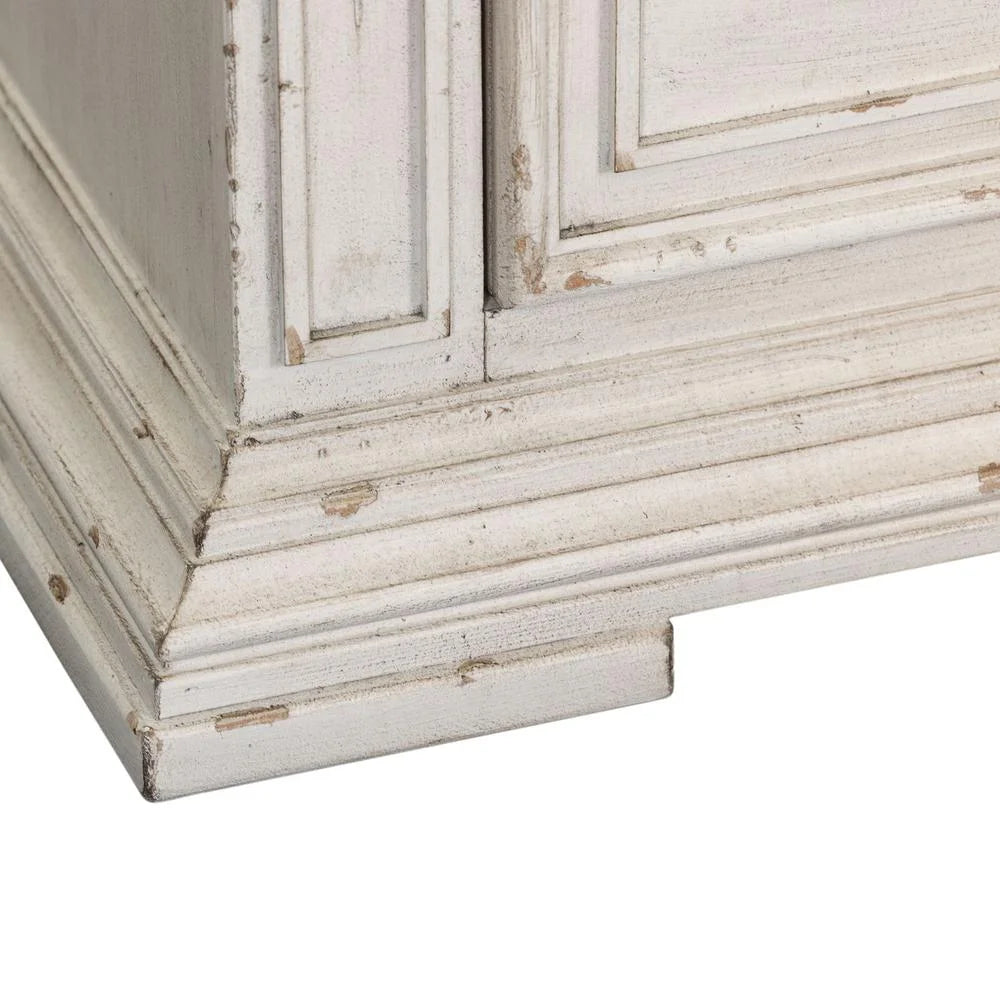 Whitestone Distressed 2 Drawer Night Stand Charging Station I6117