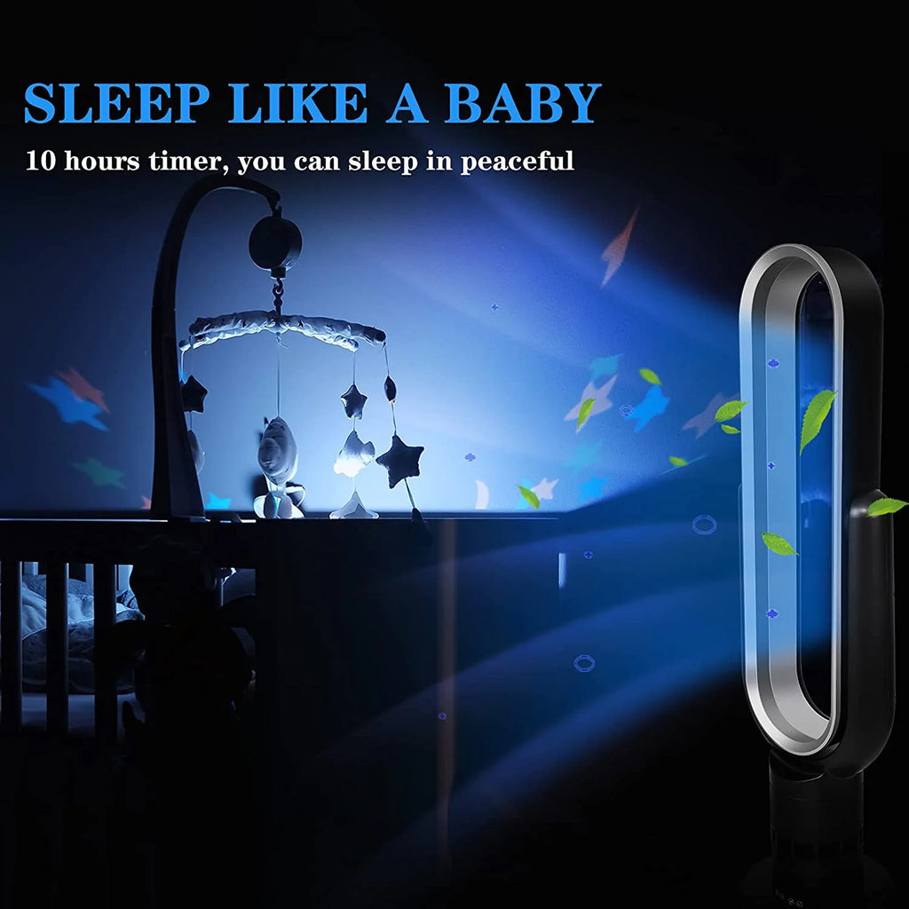 Bladeless Tower Fan 39 inches Black X2765