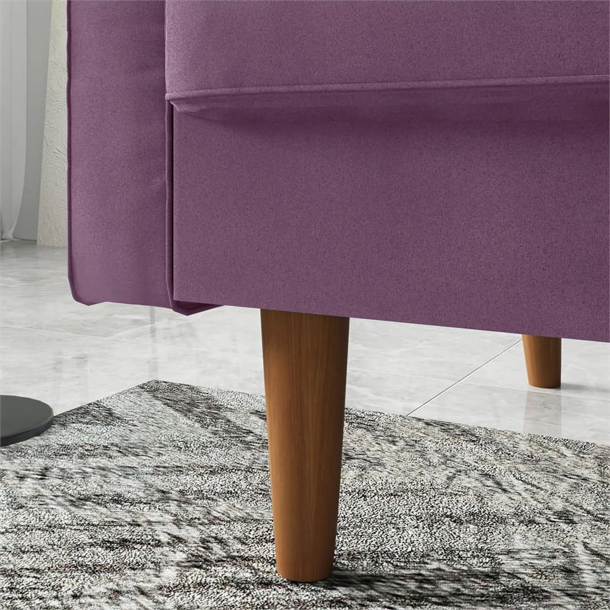 Purple Velvet Loveseat N6144