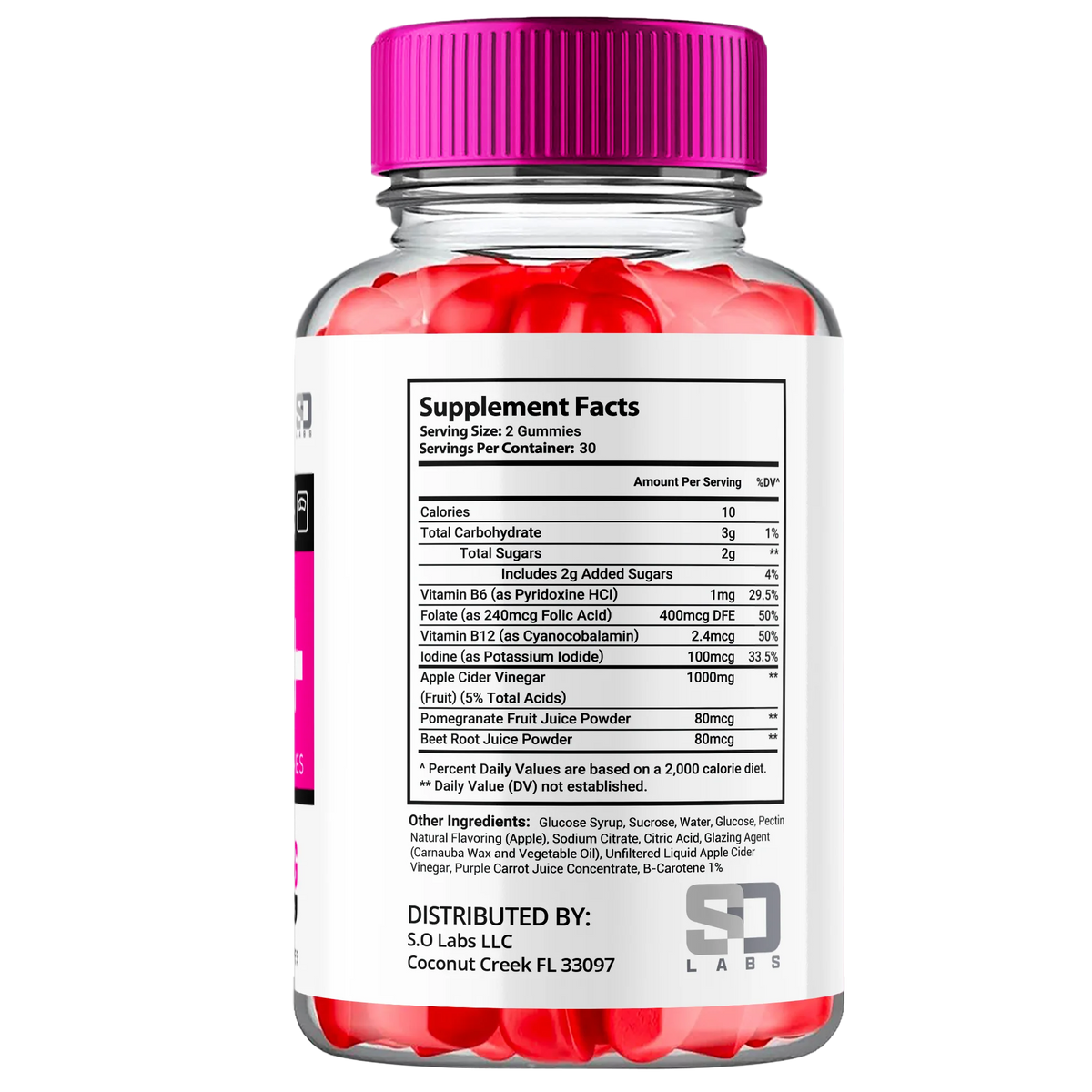 Apple Cider Vinegar Dietary Supplement Gummies 120 Gummies H67912