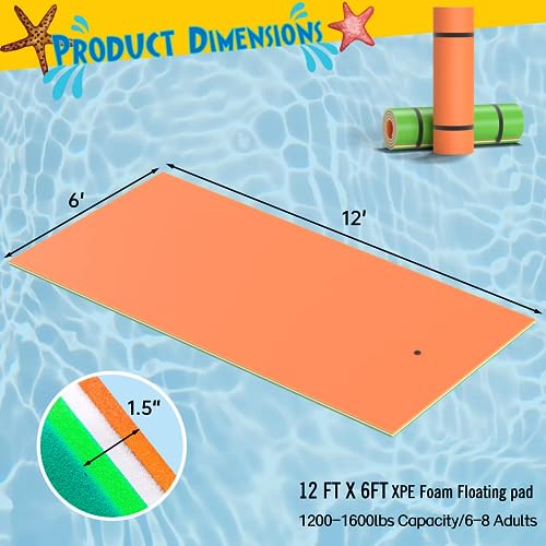 Floating Water Mat 3 Layers XPE Foam T38162