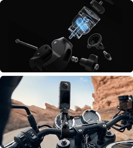Motorcycle Mounting Kit for 360 Cameras, Black U63857