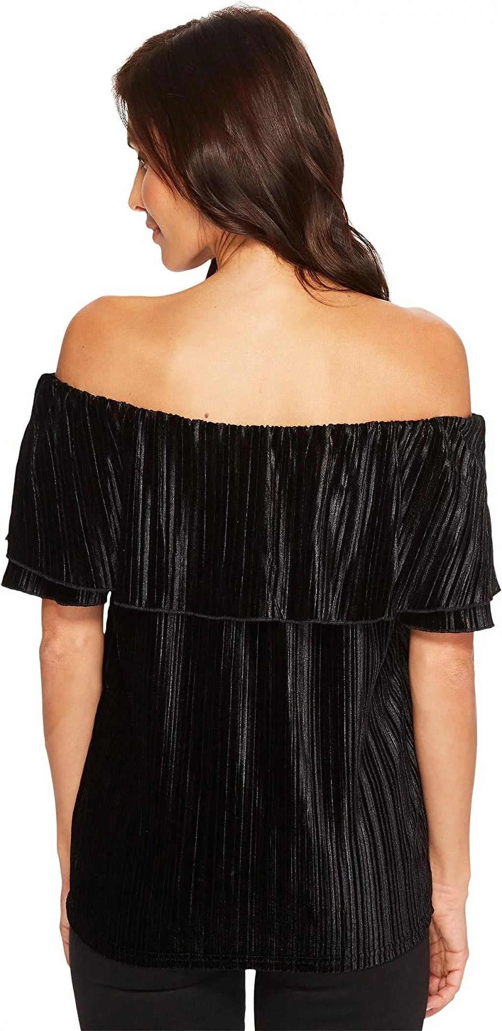 Black Velvet Off the Shoulder Blouse G446627