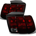 Dark Red Tail Lights Brake Lamps Left + Right Side Replacement Pair U23778