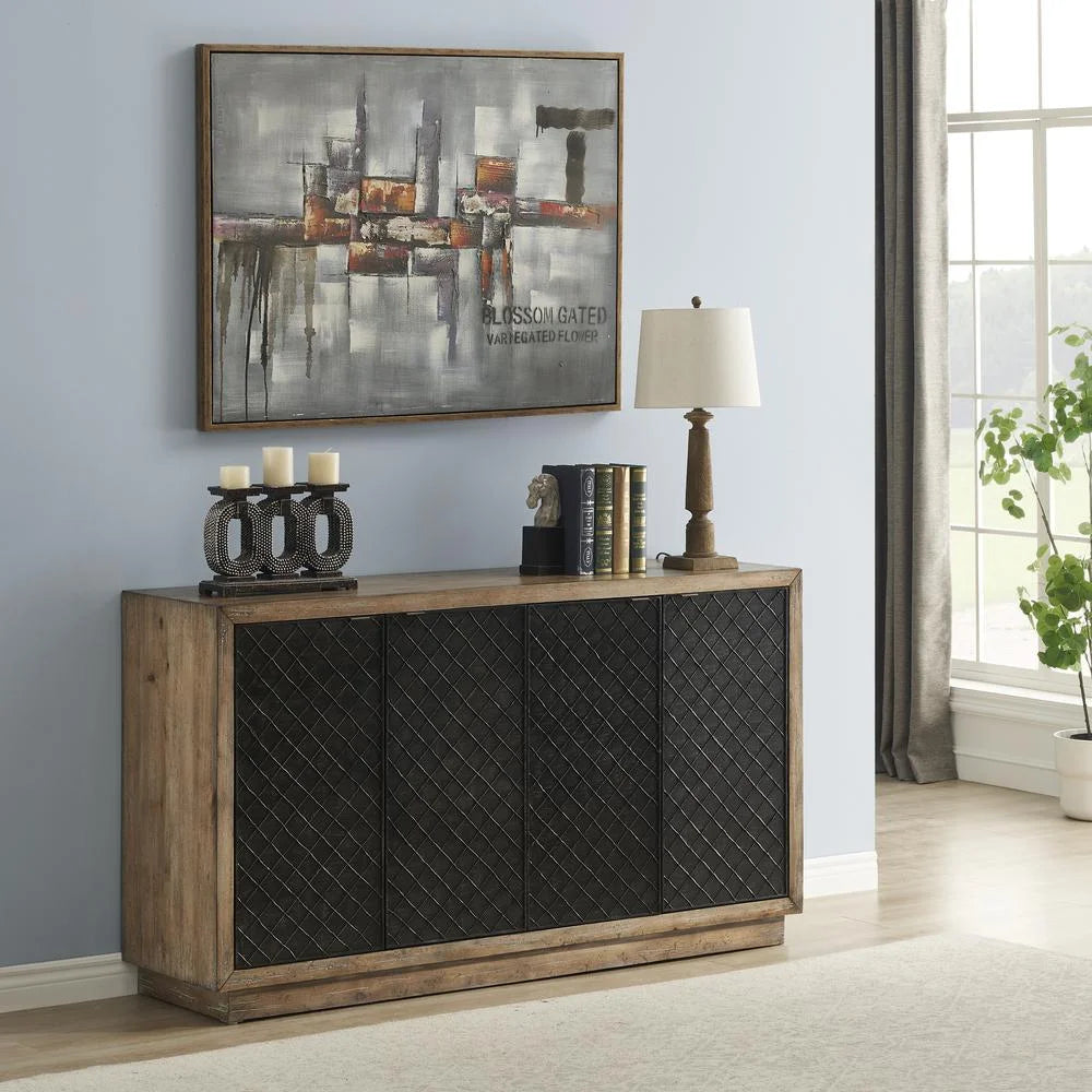 4-Door Wood Credenza V3871