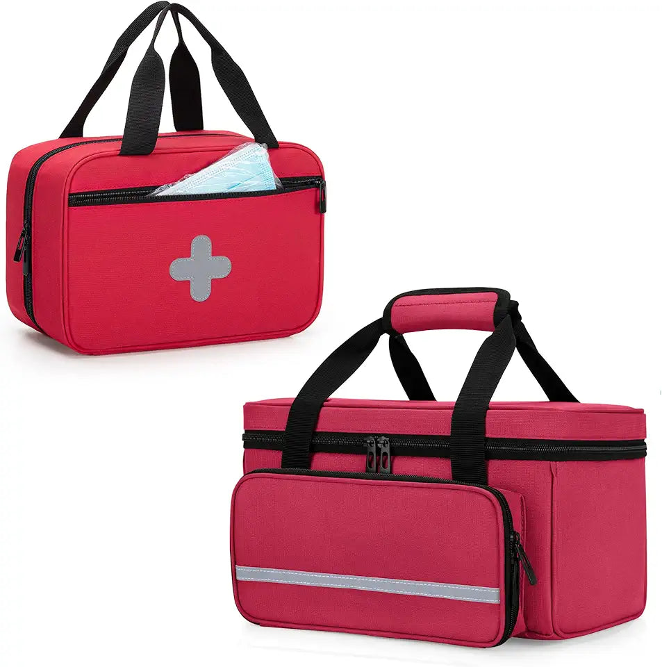 Empty First Aid Bag Medicine Storage Organizer Box T4491
