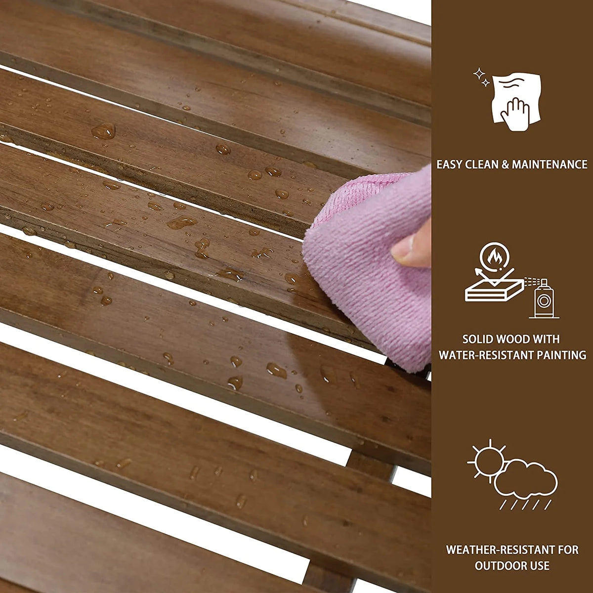 Wooden Porch Swing 5FT with Chains H9308