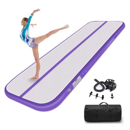 Tumble Track Gymnastics Mat 4/8 Inch Thick with Electric Pump A4237