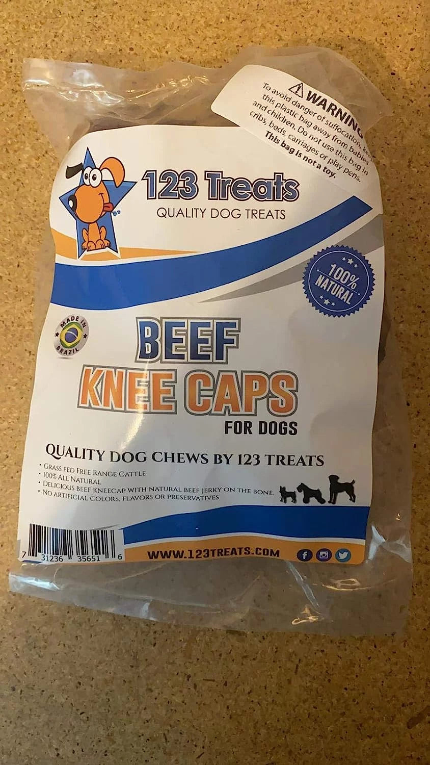 All Natural Beef Knee Caps Dog Chews 10 Count J4328