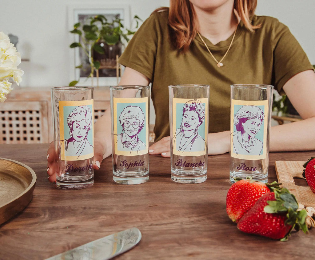 4 Piece 10-Ounce Glass Tumbler Set O778