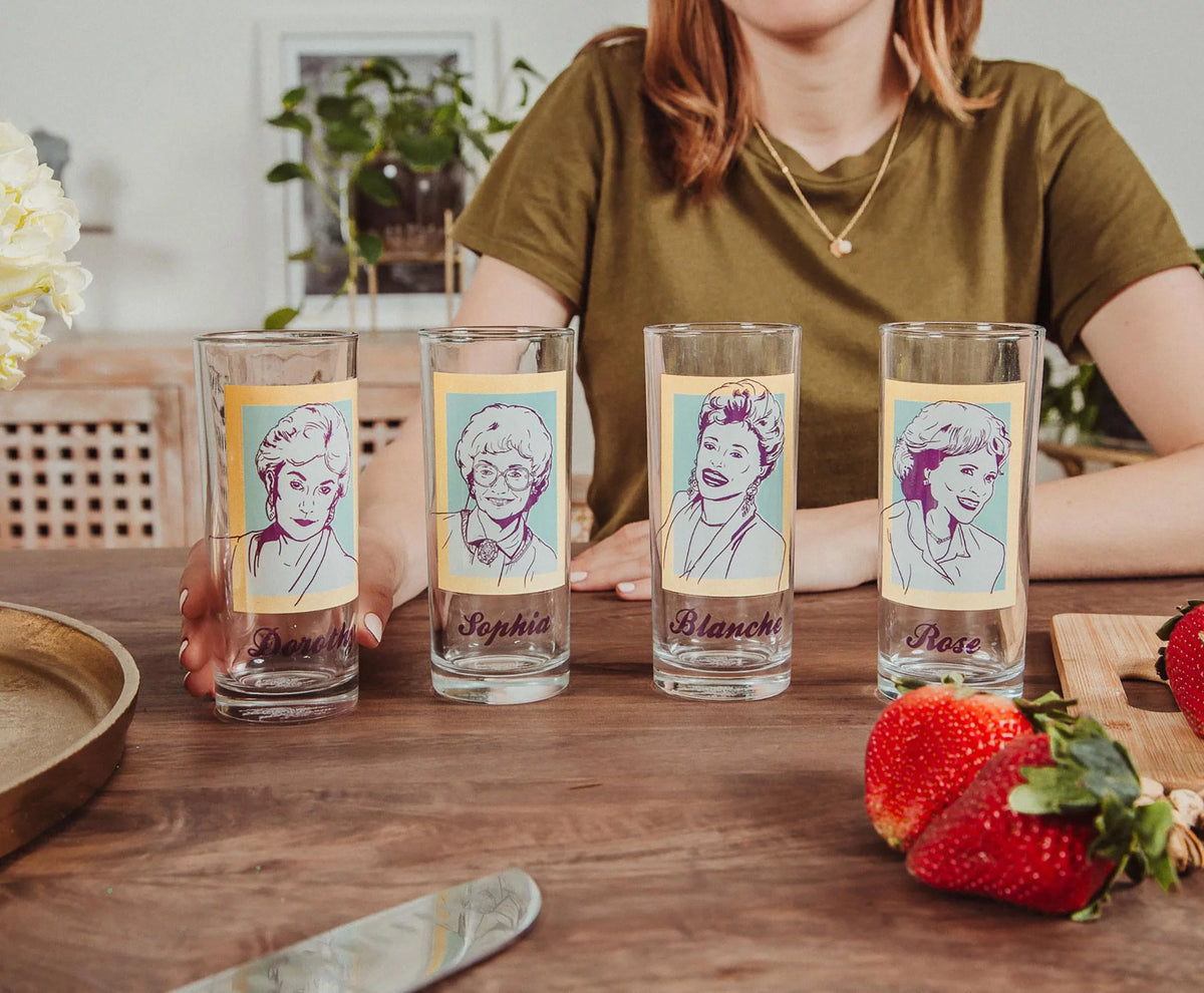 4 Piece 10-Ounce Glass Tumbler Set O778