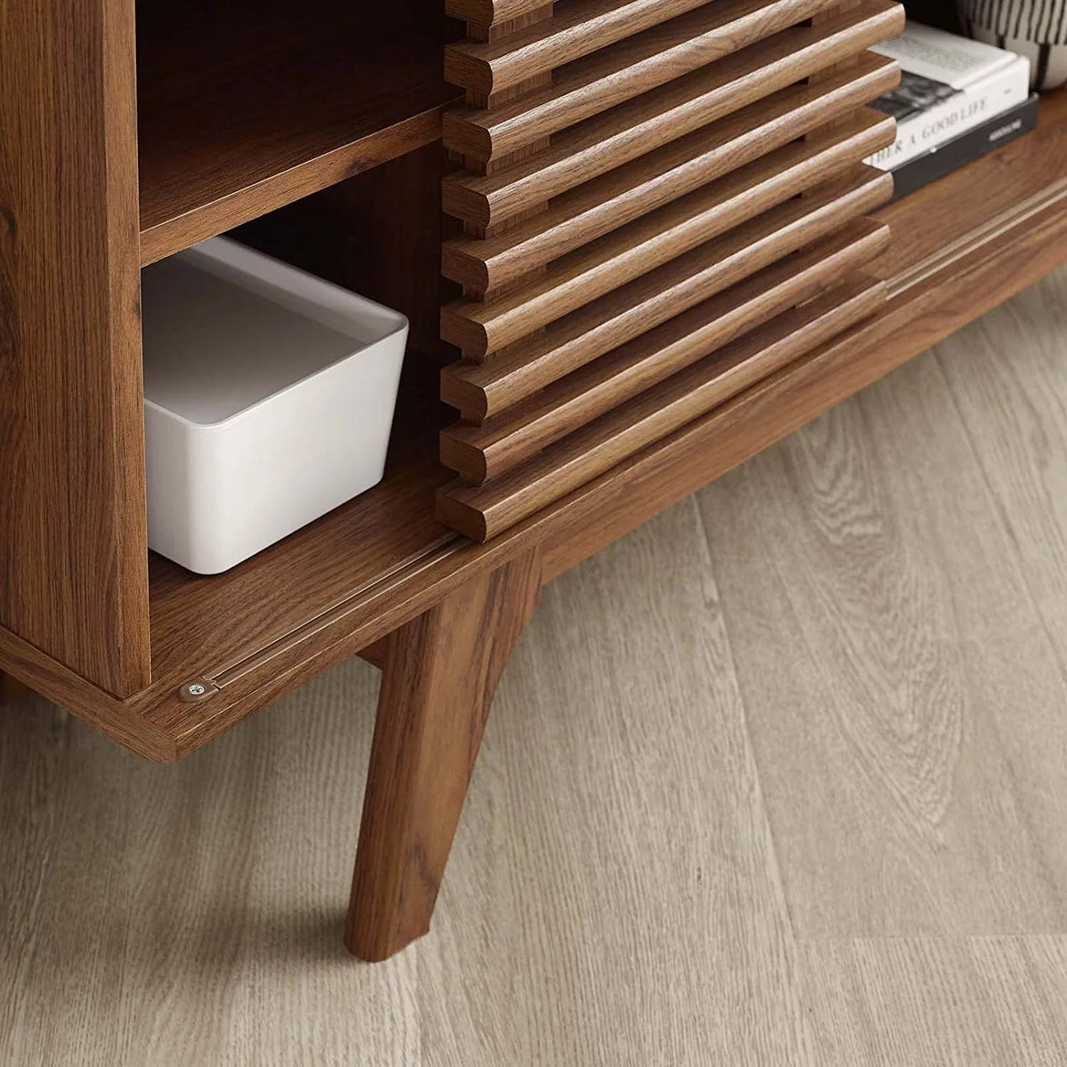 Mid-Century Modern Corner TV Stand Z9772