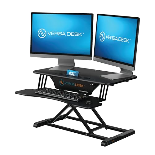 32" Black Electric Standing Desk Converter M41010