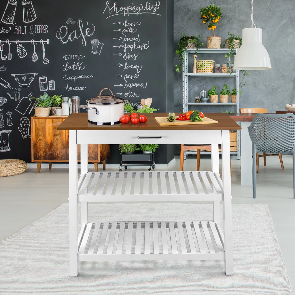 Kitchen Island with Solid American Cherry Top Y788