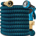 50 ft Expandable Kink Free Garden Hose with 10 Pattern Spray Nozzle N9555