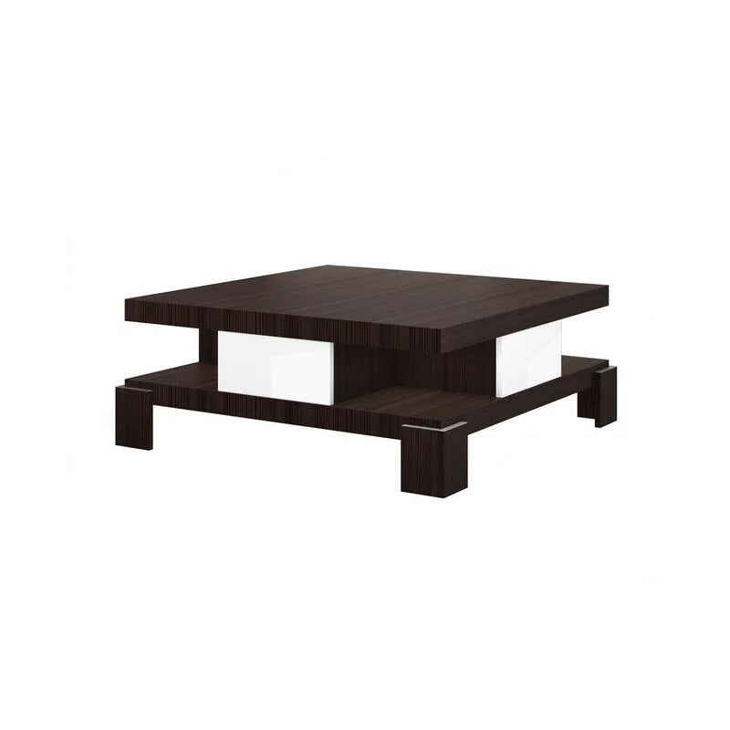 Two-tone Coffee Table Brown/White Matte F776