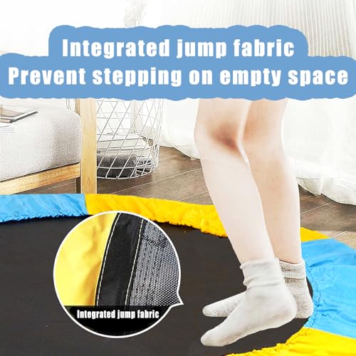 55" Trampoline with Basketball Hoop and Enclosure Net X52137